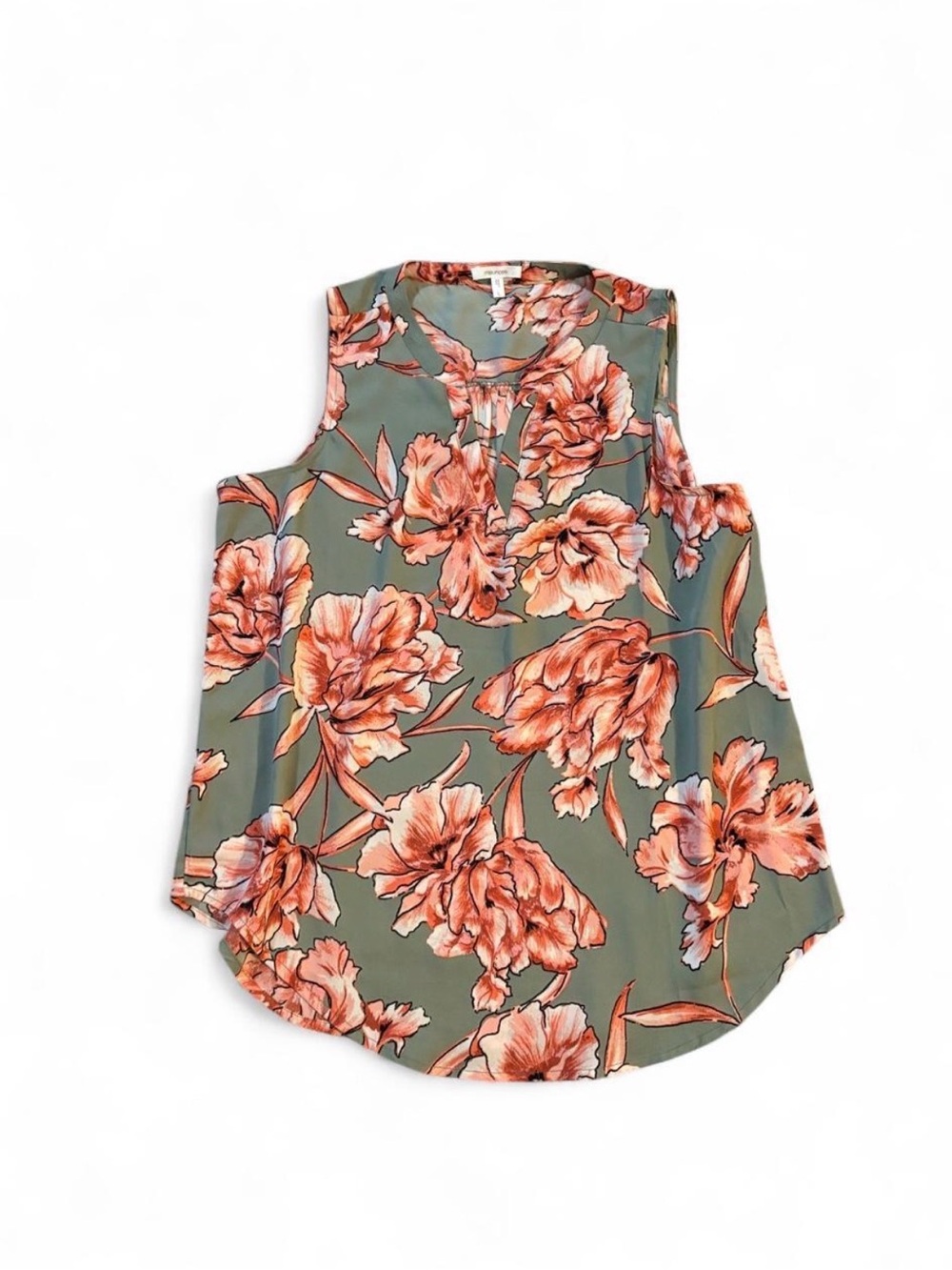 Maurices Floral Print Sleeveless Blouse